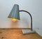 Lámpara de mesa industrial de cuello de ganso gris de Zaos, años 60, Imagen 20