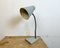 Lámpara de mesa industrial de cuello de ganso gris de Zaos, años 60, Imagen 6