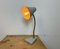 Lámpara de mesa industrial de cuello de ganso gris de Zaos, años 60, Imagen 18