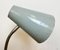 Lámpara de mesa industrial de cuello de ganso gris de Zaos, años 60, Imagen 12