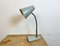 Lámpara de mesa industrial de cuello de ganso gris de Zaos, años 60, Imagen 2