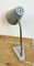 Lámpara de mesa industrial de cuello de ganso gris de Zaos, años 60, Imagen 7