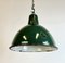 Industrial Green Enamel Factory Pendant Lamp, 1960s 6