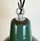 Industrial Green Enamel Factory Pendant Lamp, 1960s 5