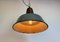 Large Industrial Grey Enamel Factory Lamp with Cast Iron Top, 1960s, Image 18