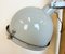 Industrial Grey Enamel Wall Lamp with Glass Cover, 1960s 3