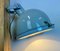 Lámpara de pared industrial esmaltada en gris con cubierta de vidrio, años 60, Imagen 24