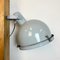 Industrial Grey Enamel Wall Lamp with Glass Cover, 1960s 11