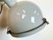 Industrial Grey Enamel Wall Lamp with Glass Cover, 1960s, Image 12