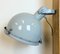 Industrial Grey Enamel Wall Lamp with Glass Cover, 1960s 7