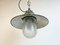 Green Enamel and Cast Iron Industrial Pendant Light, 1960s, Image 7