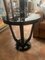 High Art Deco Side Table in Black Lacquer 5