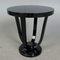 High Art Deco Side Table in Black Lacquer, Image 1