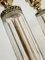 Lámparas de mesa de cristal tallado y latón, años 40. Juego de 2, Imagen 15