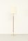 Lámpara de pie española de latón y cuero, años 50, Imagen 9
