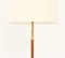 Spanish Floor Lamp in Brass and Leather, 1950s 3