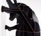 Mobile da parete Ibex nero spazzolato Fausto attribuito a Ibride Benoit Convers, Francia, Immagine 15