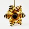 Space Age Sputnik Brass & Glass Globes Ceiling Light from Kaiser Leuchten, Germany, 1960s 10