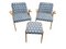 Mid-Century Modern Bunny Armchairs with Footstool attributed to Józef Chierowski, Polish, 1970s, Set of 3, Image 2