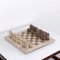 Modernist Chess Game in 2- Colored Travertine, Italy, 1970s, Set of 33 12