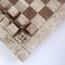 Modernist Chess Game in 2- Colored Travertine, Italy, 1970s, Set of 33, Image 3