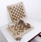 Modernist Chess Game in 2- Colored Travertine, Italy, 1970s, Set of 33, Image 11