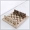 Modernist Chess Game in 2- Colored Travertine, Italy, 1970s, Set of 33 5