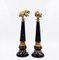 Bronze Elephants on Porcelain Columns with Bronze Borders by Wong Lee, Set of 2 1