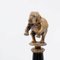 Bronze Elephants on Porcelain Columns with Bronze Borders by Wong Lee, Set of 2 7