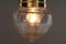 Lámpara de techo Art Déco con vasos Loetz y vidrio tallado, Viena, años 20, Imagen 8