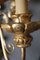 Goldene Hollywood Regency Wandlampe mit Blumenmuster, Florenz, 1960er 11