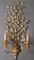 Goldene Hollywood Regency Wandlampe mit Blumenmuster, Florenz, 1960er 8