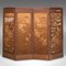 Japanese Photographic Prop Screen & Silk Cotton Room Divider, 1890s 1