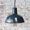 Vintage Industrial Blue Enamel Factory Pendant Light 4