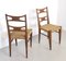 Vintage Durmast and Rattan Chairs, Italy, 1940s, Set of 2, Image 5