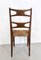 Vintage Durmast and Rattan Chairs, Italy, 1940s, Set of 2 8