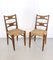 Vintage Durmast and Rattan Chairs, Italy, 1940s, Set of 2, Image 1