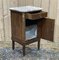 Nightstand in Marquetry and White Marble, Early 20th Century, Image 3