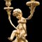 French Victorian Cherubic Candleholders Gilt and Onyx, Set of 2 11
