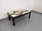 Vintage Coffee Table in Dark Wood and Ceramic of Vallauris by Jean Dasti, 1970s 18