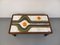 Vintage Coffee Table in Dark Wood and Ceramic of Vallauris by Jean Dasti, 1970s 3