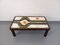 Vintage Coffee Table in Dark Wood and Ceramic of Vallauris by Jean Dasti, 1970s 5