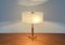 Lámpara de mesa trípode Mid-Century de madera y latón, años 60, Imagen 20