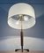 Lampe de Bureau Tripode Mid-Century en Bois et Laiton, 1960s 17