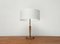 Lampe de Bureau Tripode Mid-Century en Bois et Laiton, 1960s 2