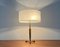 Lampe de Bureau Tripode Mid-Century en Bois et Laiton, 1960s 6