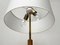 Lampe de Bureau Tripode Mid-Century en Bois et Laiton, 1960s 14