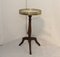 Small Wood Side Table with Marble Top 2