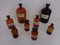 Vintage Pharmacists Glass Bottles, Set of 8 4