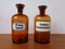 Vintage Pharmacists Glass Bottles, Set of 8 9